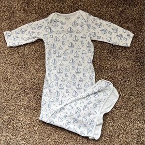Baby Boy Knotted Gown